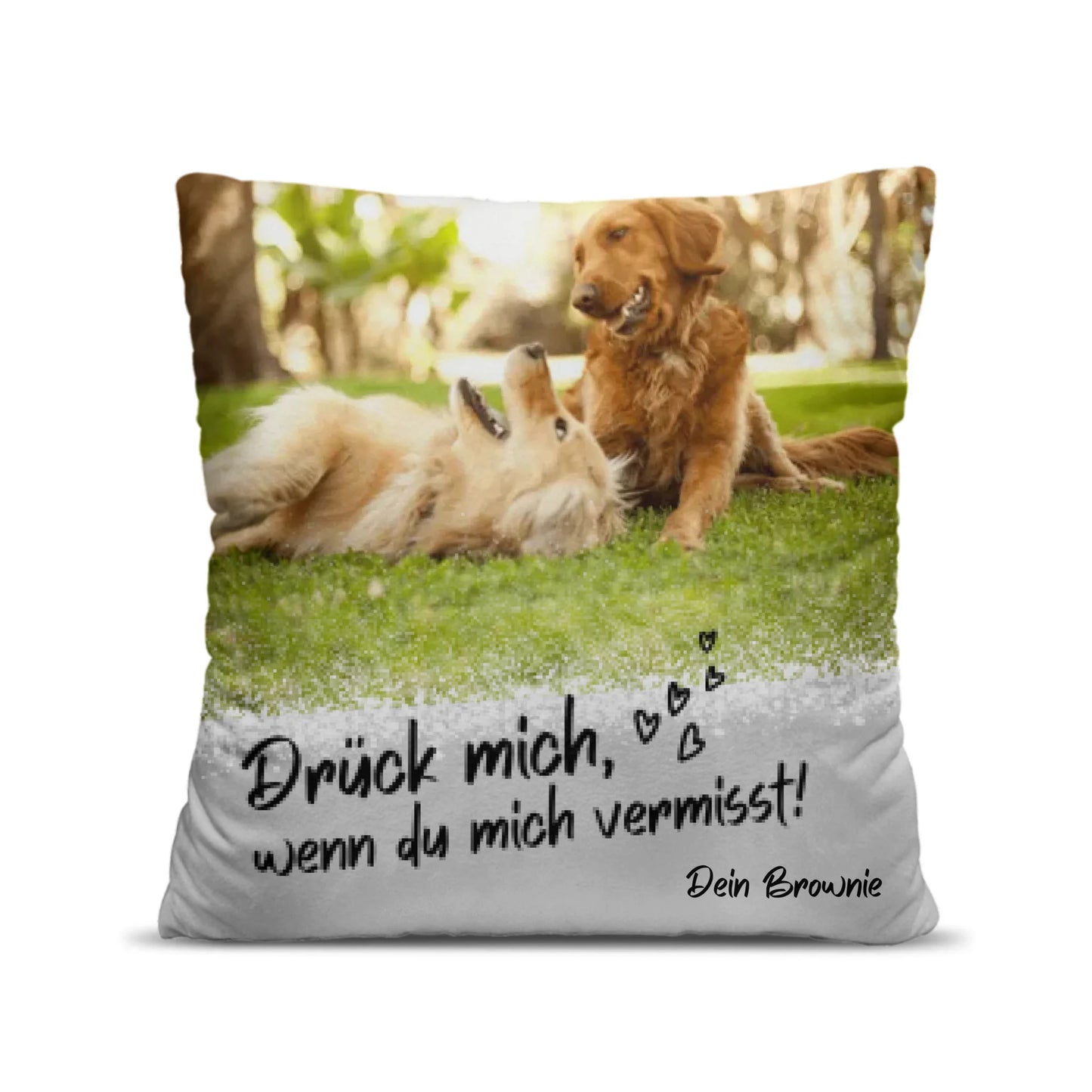 Gepersonaliseerde fotokussen, knuffel me als je me mist (huisdieren, partner)