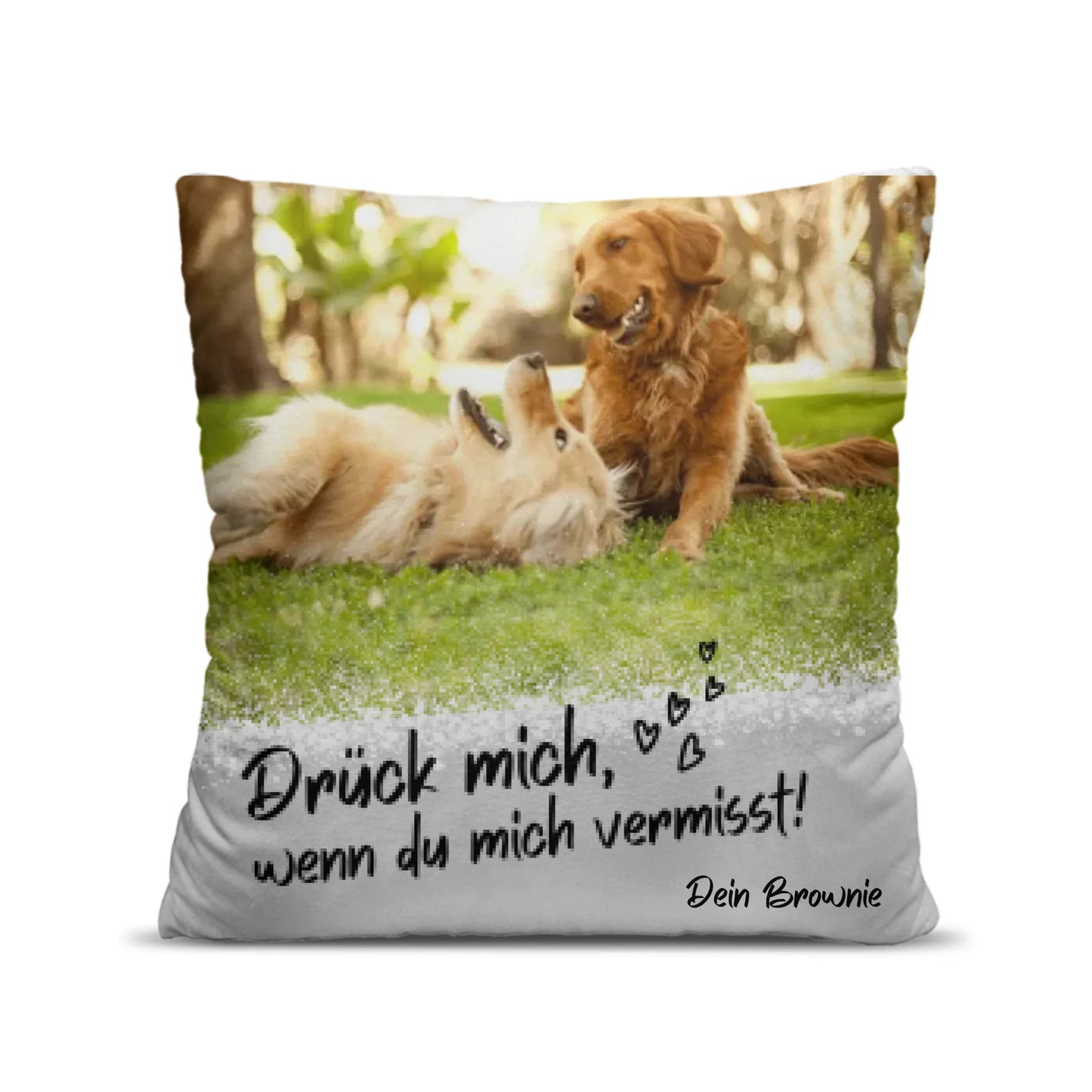 Gepersonaliseerde fotokussen, knuffel me als je me mist (huisdieren, partner)