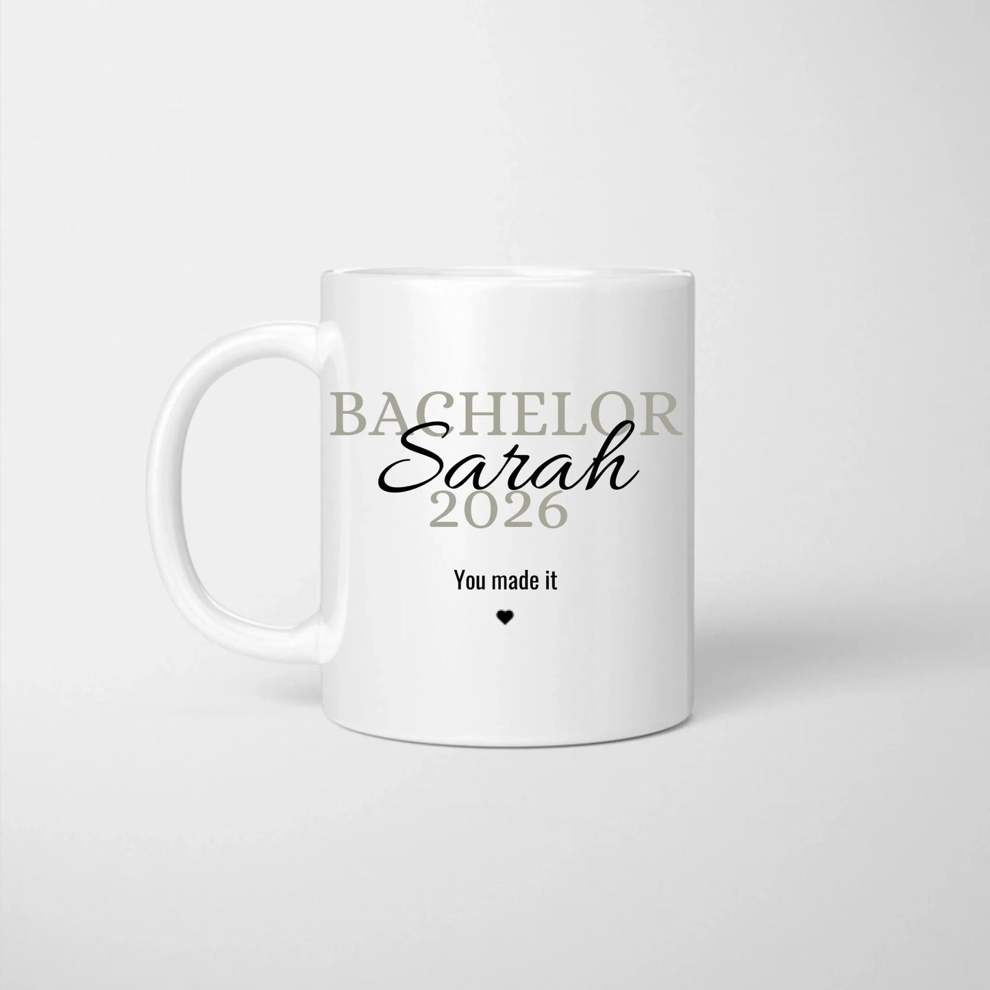 Bachelor Beker 2026 - Gepersonaliseerde beker voor afstuderen, eindexamen, studie, bachelor, master, opleiding, middelbare school, examen, inschrijving