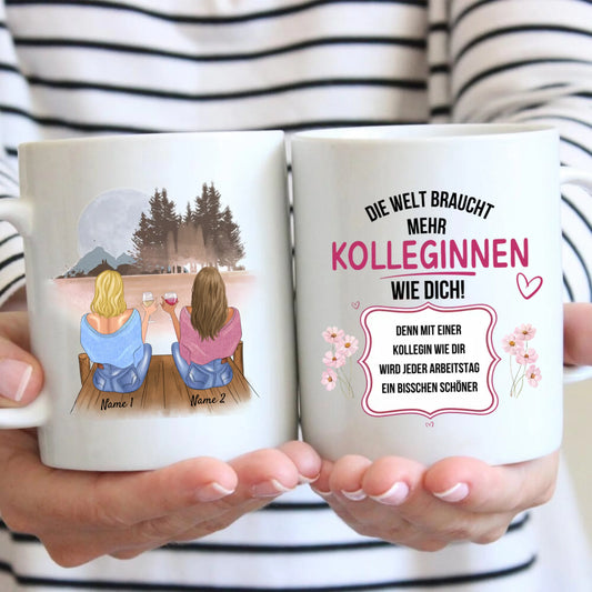 Plus de collègues comme toi - Mug personnalisé (2-4 personnes) pour collègues, amies, collaborateurs