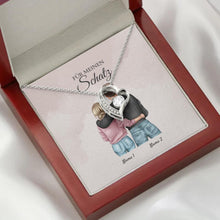 Afbeelding in Gallery-weergave laden, Forever Love &quot;Best Couple&quot; - Ketting met hartjeshanger &amp; gepersonaliseerde kaart
