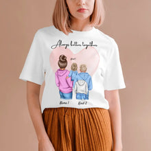 Afbeelding in Gallery-weergave laden, Beste mama - Gepersonaliseerd T-shirt Moeder &amp; Kinderen/Tieners (100% Katoen, Unisex)
