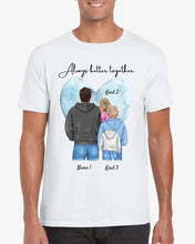 Charger l&#39;image dans la galerie, Meilleur papa, homme préféré - T-shirt personnalisé avec père &amp; enfants/adolescents (100% coton, unisexe)
