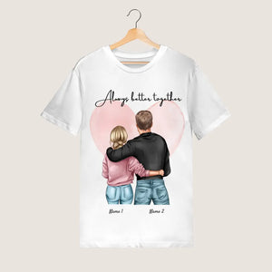 Meilleur couple - T-shirt personnalisé (100% coton, unisexe)