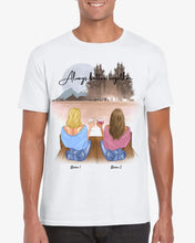 Afbeelding in Gallery-weergave laden, Beste Vriendinnen met drink - Gepersonaliseerd T-shirt (100% Katoen, Unisex)
