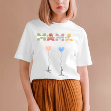 Afbeelding in Gallery-weergave laden, Mijn dierbaren noemen me MAMA - Gepersonaliseerd T-shirt (100% katoen, unisex)
