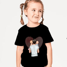 Afbeelding in Gallery-weergave laden, Kind met papa - Gepersonaliseerd T-shirt voor kinderen (100% katoen, unisex)

